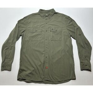 Duck Camp Midweight Hunting Shirt Mens Size XL Sagebrush Green Button-Down